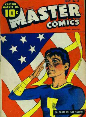 Master Comics 40 Flag Cover