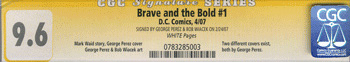 CGC Signature Series Comic Book Label