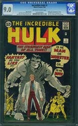 Incredible Hulk CGC 9 Sale